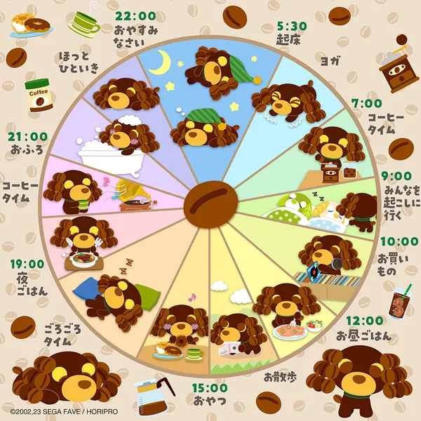 カフェのスケジュール